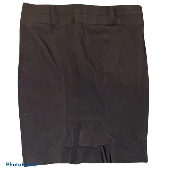 Guess black high waisted satin lined  midi skirt Sz 12 - Picture 3 of 12